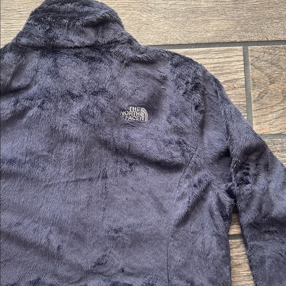 The North Face women’s size large dark silvery navy blue Fleece Jacket - Picture 8 of 8